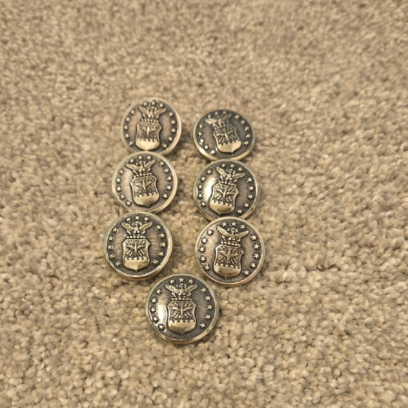 Accessories - Vintage Airforce Button Remakes 7 Buttons With Eagle